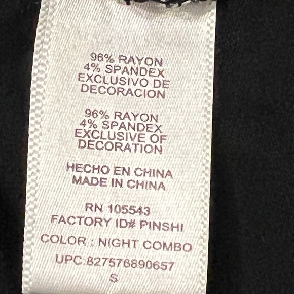 Women's Elie Tahari Black & White Cityscape Short Sleeve Tee S - Picture 5 of 6